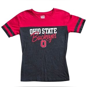 Ohio State Buckeyes Small Varsity Colorblock Spirit Tee Shirt